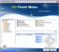 123 Flash Menu