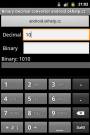 Binary to Decimal to Binary converter for Android