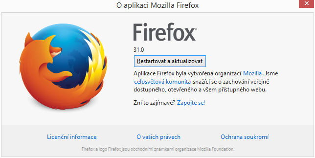 Firefox 32: už jen restartovat a aktualizovat Firefox 32: už jen restartovat a aktualizovat