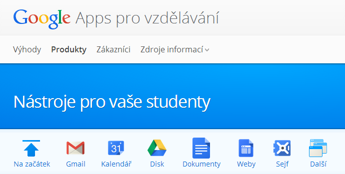 Google Apps pro vzdělávání krom jiných služeb nabídne i neomezené uložiště Google Apps pro vzdělávání krom jiných služeb nabídne i neomezené uložiště