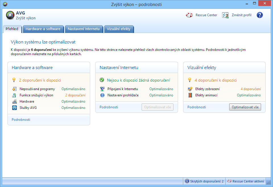 AVG PC TuneUp: optimalizace výkonu počítače AVG PC TuneUp: optimalizace výkonu počítače