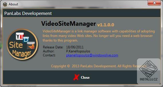 videositemanager.jpg VideoSiteManager - snadná správa a třídění webových odkazů