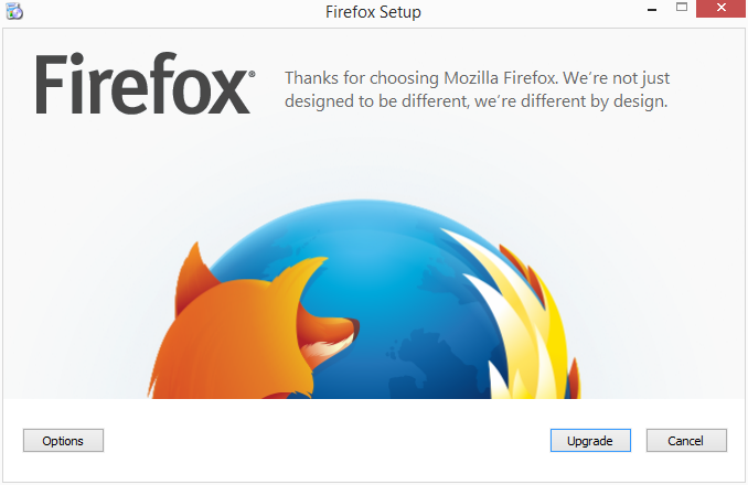 Firefox nejen designován jinak, ale přímo určen být jiného designu