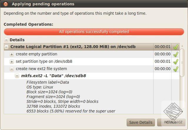 gparted.jpg GParted - vytváření a správa diskových oddílů