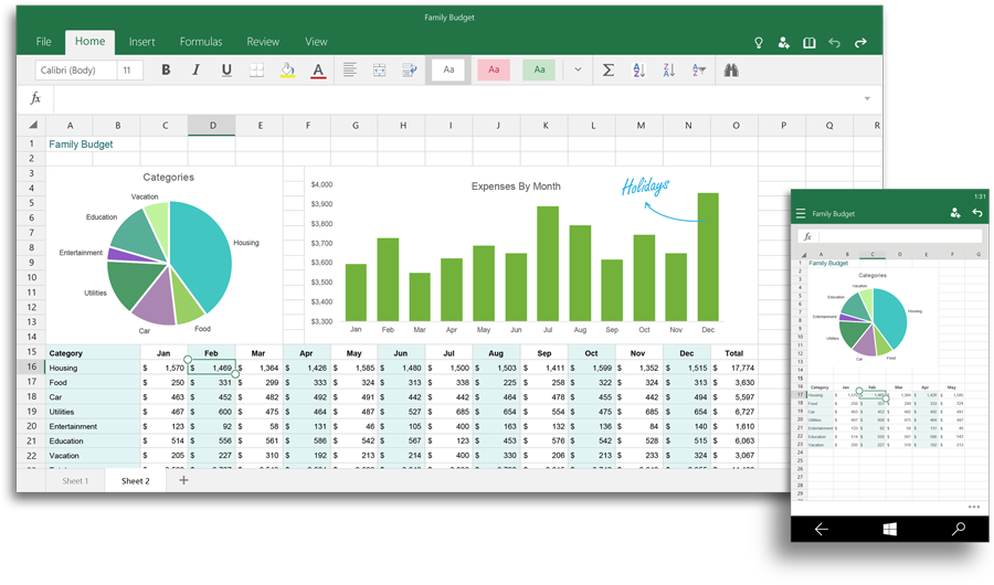 Excel Windows 10: buňky, tabulky a celé listy prý snadno upravíme dotykem Excel Windows 10: buňky, tabulky a celé listy prý snadno upravíme dotykem