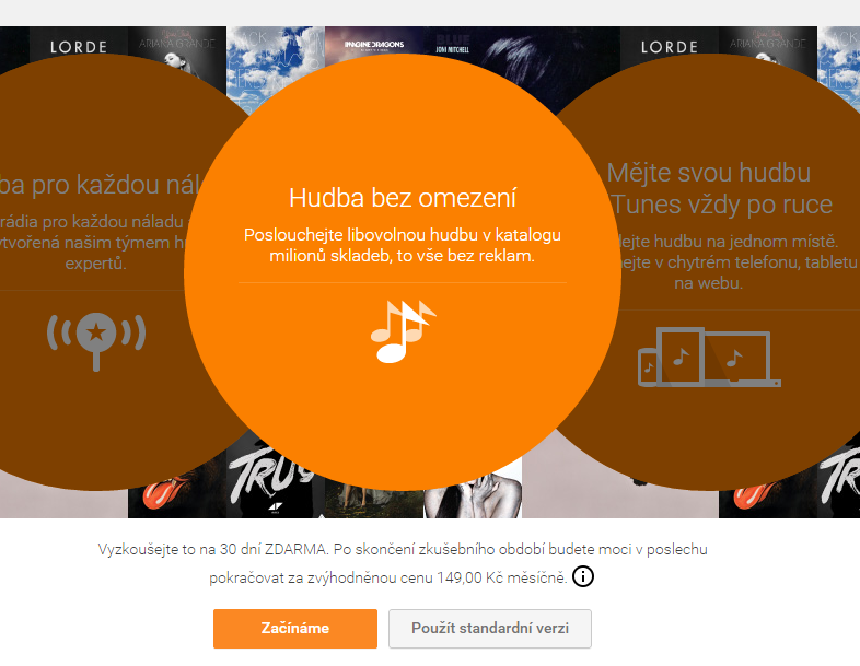 Vyzkoušení Hudby Naplno na 30 dní Vyzkoušení Hudby Naplno na 30 dní