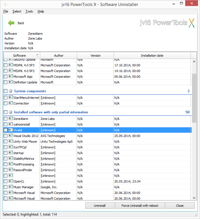 Odinstalátor si poradí i se zbytky softwarových instalací a nepotřebnými komponentami systému Odinstalátor si poradí i se zbytky softwarových instalací a nepotřebnými komponentami systému