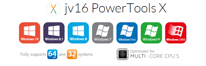 jv16 PowerTools X podporuje širokou škálu Windows jv16 PowerTools X podporuje širokou škálu Windows