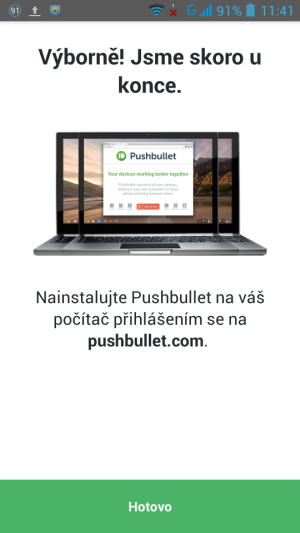 Aplikace na smartphonu je připravena k použití Aplikace na smartphonu je připravena k použití