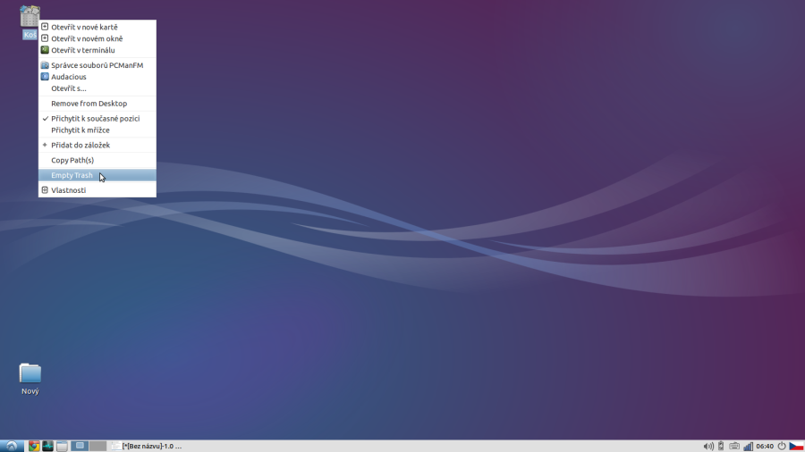 Empty Trash už je na svém místě Empty Trash už je na svém místě
