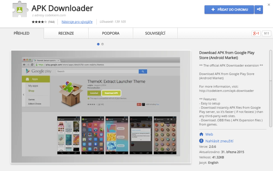 APK Downloader nám pomůže se stažení APK na počítač - třeba coby rozšíření Chrome APK Downloader nám pomůže se stažení APK na počítač - třeba coby rozšíření Chrome