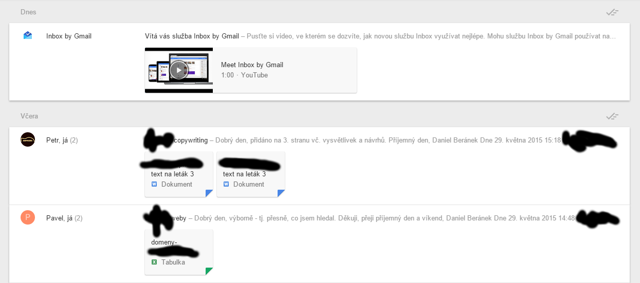 Flat design Google Inbox klidně spotřebuje celý monitor na zobrazení 3 mailů... Flat design Google Inbox klidně spotřebuje celý monitor na zobrazení 3 mailů...
