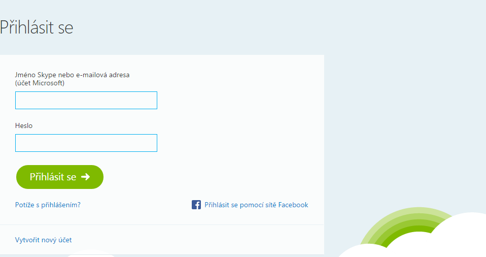 Skype for Web: přihlášení do webového rozhraní Skype for Web: přihlášení do webového rozhraní