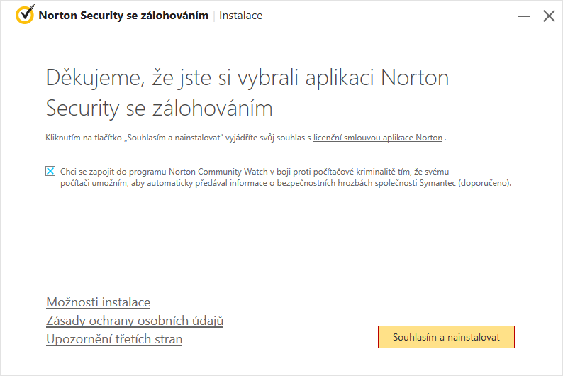 Norton Security: velmi jednoduchá instalace Norton Security: velmi jednoduchá instalace