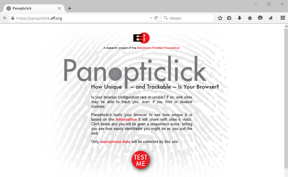 Test Panopticlick vám ukáže, jak snadno jste identifikovatelní Test Panopticlick vám ukáže, jak snadno jste identifikovatelní