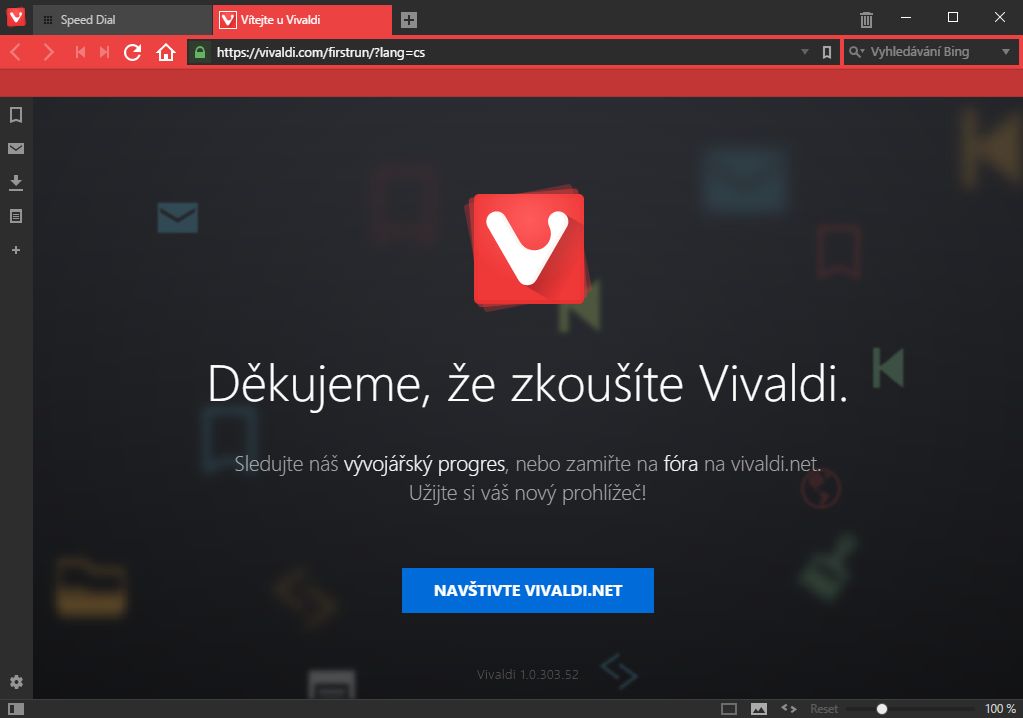 Vivaldi Beta vítá širokou veřejnost u testování Vivaldi Beta vítá širokou veřejnost u testování
