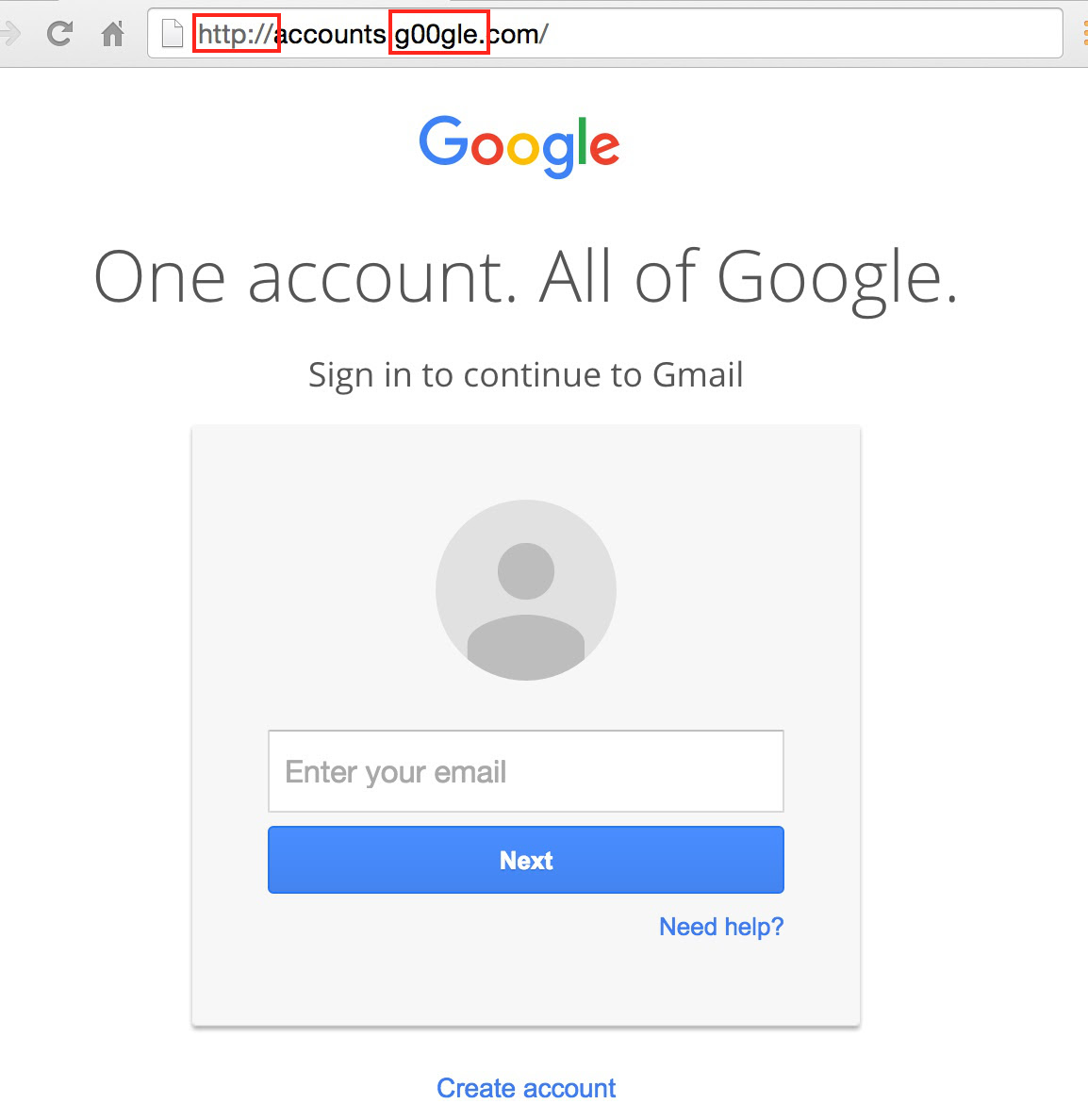 Podvržené rozhraní služeb Googlu vyzývá k zadání citlivých informací - ovšem podvrh znalému oku neujde Podvržené rozhraní služeb Googlu vyzývá k zadání citlivých informací - ovšem podvrh znalému oku neujde