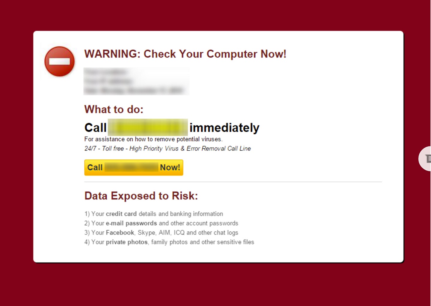 Zavolejte tuto technickou podporu a v tom lepším případě se dočkáte vysokého účtu za telefon Zavolejte tuto technickou podporu a v tom lepším případě se dočkáte vysokého účtu za telefon