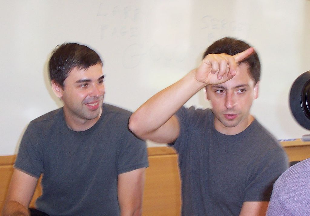 Larry Page a Sergej Brin v roce 2003 (Zdroj: Wikipedia.org) Larry Page a Sergej Brin v roce 2003 (Zdroj: Wikipedia.org)