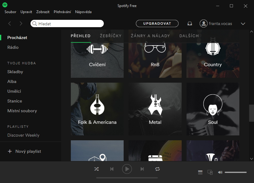 Něco s aplikací desktopového klienta Spotify není v pořádku... Něco s aplikací desktopového klienta Spotify není v pořádku...
