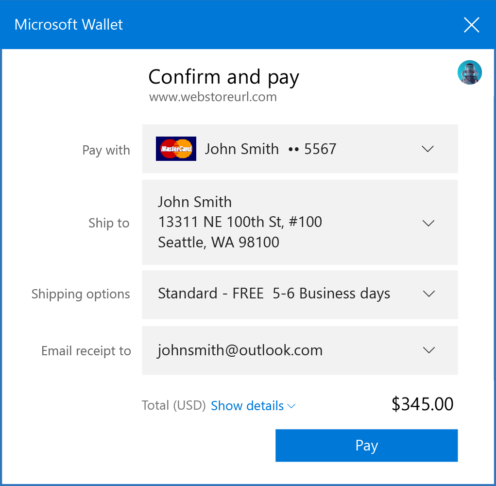 Microsoft Edge přímo zavolá Microsoft Peněženku Microsoft Edge přímo zavolá Microsoft Peněženku