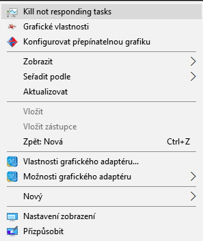 A zabití všech visících procesů už máme i v kontextovém menu A zabití všech visících procesů už máme i v kontextovém menu