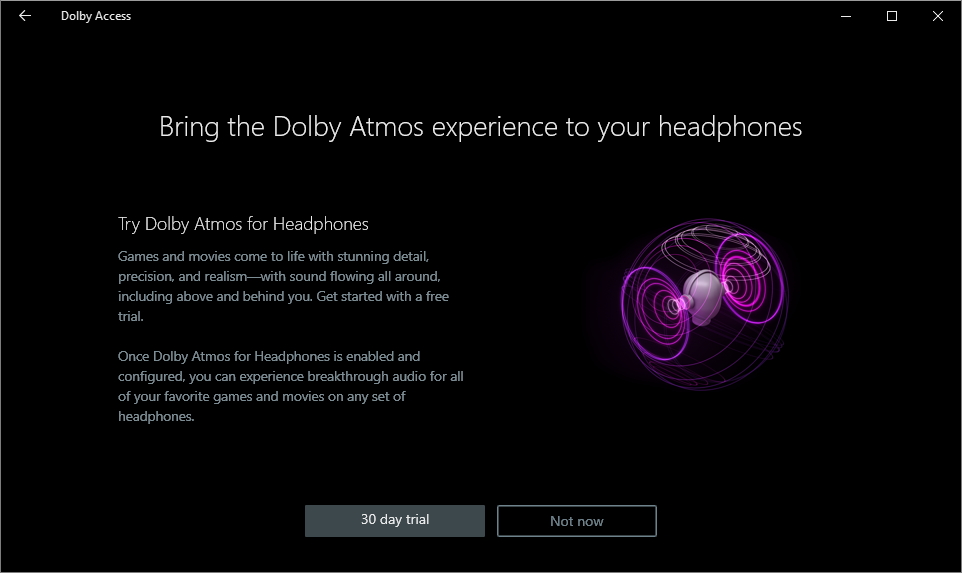 ...a Dolby Atmos máme na 30 dní zdarma ...a Dolby Atmos máme na 30 dní zdarma