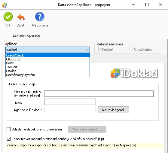 Již vytvořená data si nataháme spárováním Money S3 s externími aplikacemi Již vytvořená data si nataháme spárováním Money S3 s externími aplikacemi