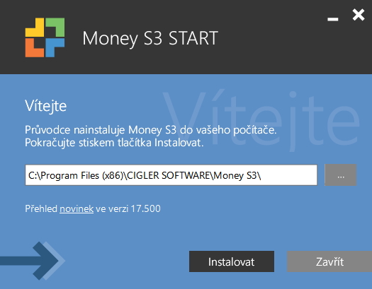 Volby instalace se omezují jen na umístění v systému Volby instalace se omezují jen na umístění v systému