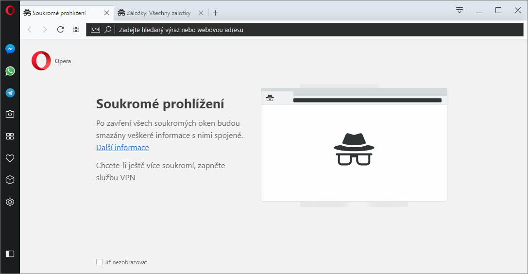 Ikonka anonymního režimu už nebude mylně evokovat režim čtečky Ikonka anonymního režimu už nebude mylně evokovat režim čtečky