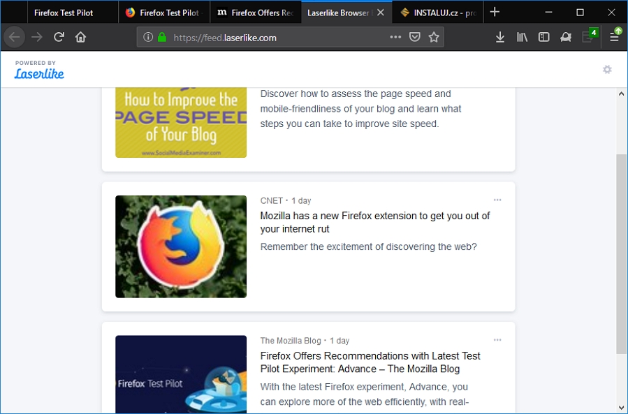 Firefox Advance Homepage