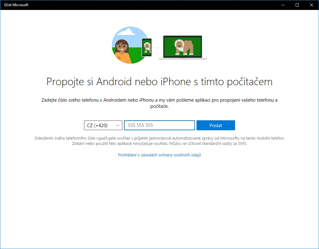 Microsoft nám zdarma pošle SMS - odkaz na appku Your Phone Companion z Google Play