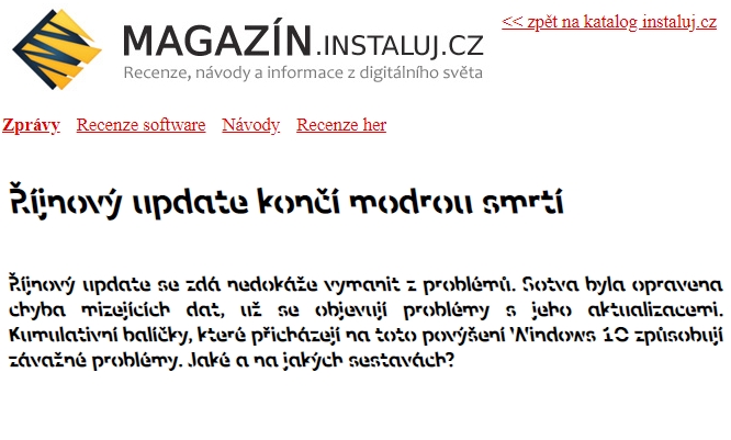Jakýkoliv text na webu přepíše do Sans Forgeticy rozšíření Chrome Jakýkoliv text na webu přepíše do Sans Forgeticy rozšíření Chrome
