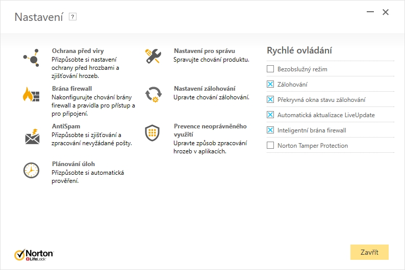 Nastavení Norton Security Premium: běžné uživatele neodradí a pokročilé vlastně také ne Nastavení Norton Security Premium: běžné uživatele neodradí a pokročilé vlastně také ne