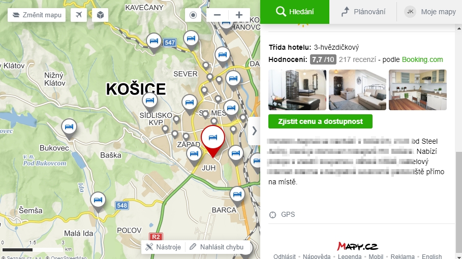 Mapy.cz implementují náhledy od Booking.com - odkazy jsou zatím s affiliate ID, ale to jistě brzo zmizí (Mapy.cz) Mapy.cz implementují náhledy od Booking.com - odkazy jsou zatím s affiliate ID, ale to jistě brzo zmizí (Mapy.cz)