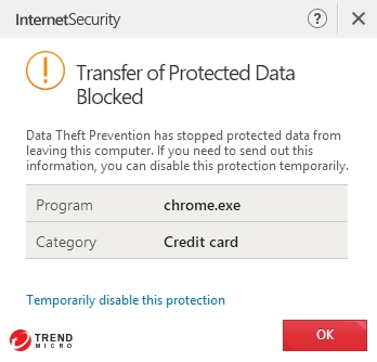 Takto zablokuje Trend Micro Internet Security přenos citlivých dat, specifikovaných v nástroji Data Theft Prevention Takto zablokuje Trend Micro Internet Security přenos citlivých dat, specifikovaných v nástroji Data Theft Prevention