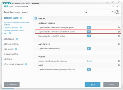 ESET Smart Security Premium: stále dolaďované UX se projevuje i v konfigurace aplikace