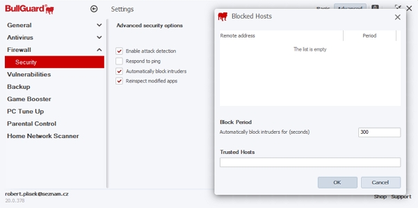 BullGuard Firewall a pokročilé možnosti jeho nastavení BullGuard Firewall a pokročilé možnosti jeho nastavení