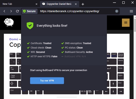 Zabezpečení v podobě zabezpečeného prohlížeče Secure Browser Zabezpečení v podobě zabezpečeného prohlížeče Secure Browser