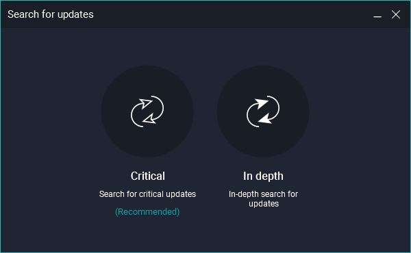 Vyhledávání aktualizací se zaměřuje buď na kritické aktualizace systému, nebo intenzivně na mnohem širší skupinu Vyhledávání aktualizací se zaměřuje buď na kritické aktualizace systému, nebo intenzivně na mnohem širší skupinu