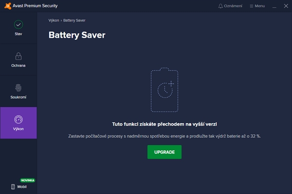 Další nabídka placeného doinstalování má jméno Battery Saver