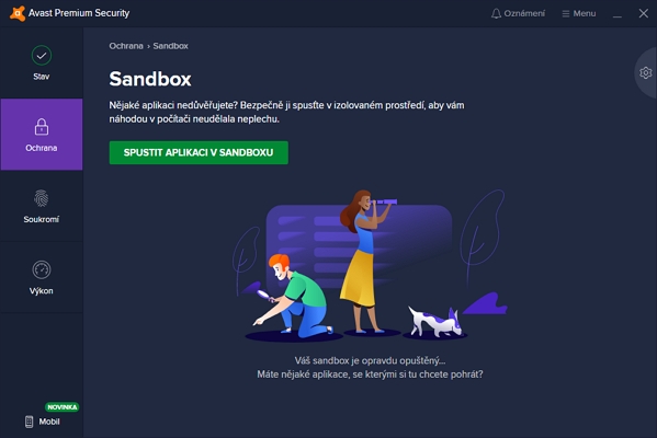 Virtualizované prostředí sandboxu se dá využít různými způsoby