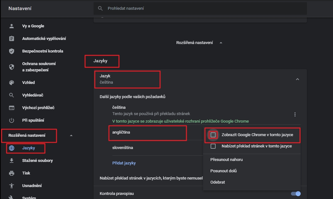 Jak přepnout Google Chrome do angličtiny? Jak přepnout Google Chrome do angličtiny?