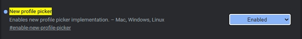 Navigujeme chrome://flags - New profile picker - zvolíme Enabled - restartujeme Chrome (Zdroj: Google Chrome) Navigujeme chrome://flags - New profile picker - zvolíme Enabled - restartujeme Chrome (Zdroj: Google Chrome)