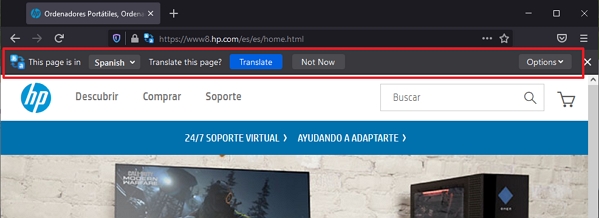 Bergamot se objeví v podobě dalšího řádku pod adresním řádkem na webech v podporovaných jazycích (Zdroj: Firefox Nightly) Bergamot se objeví v podobě dalšího řádku pod adresním řádkem na webech v podporovaných jazycích (Zdroj: Firefox Nightly)