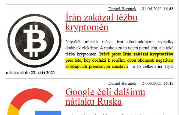 Finální podoba textu zvýrazněného pomocí Scroll to Text (Zdroj: Google Chrome) Finální podoba textu zvýrazněného pomocí Scroll to Text (Zdroj: Google Chrome)