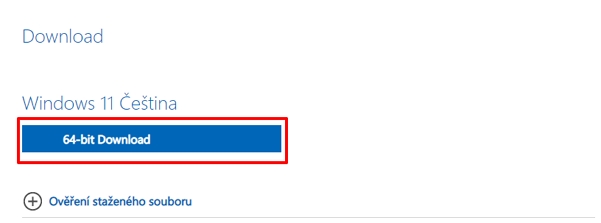 Na webu Microsoftu zamiřte do sekce Stažení bitové kopie disku systému Windows 11 (ISO) - vyberte Windows 11 - vyberte jazyk a verzi - a uložte ISO do požadovaného umístění (Zdroj: Microsoft)    Na webu Microsoftu zamiřte do sekce Stažení bitové kopie disku systému Windows 11 (ISO) - vyberte Windows 11 - vyberte jazyk a verzi - a uložte ISO do požadovaného umístění (Zdroj: Microsoft)