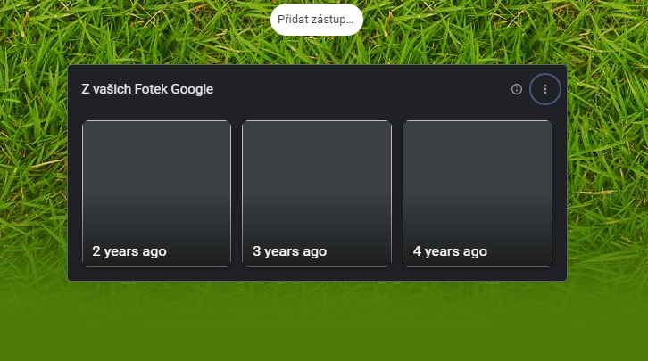 Podoba rozhraní vzpomínek z Google Fotek (Zdroj: Google Chrome)