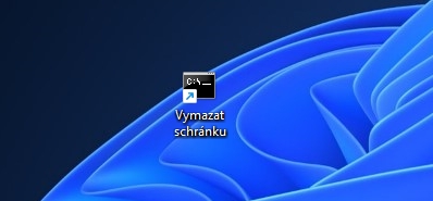 Finální podoba zástupce pro vymazání schránky na ploše (Zdroj: Windows 11) Finální podoba zástupce pro vymazání schránky na ploše (Zdroj: Windows 11)