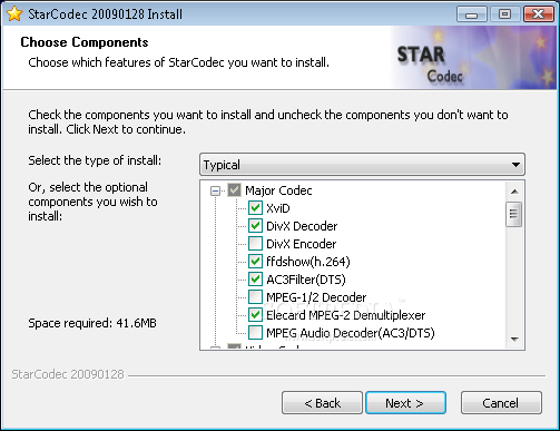 starcodec_01.png StarCodec - balík kodeků